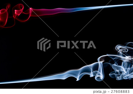 Abstract frame with red and blue smoke Abstract frame with red and blue smoke 27608883