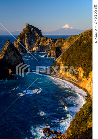 西伊豆千貫門と富士山 27610580