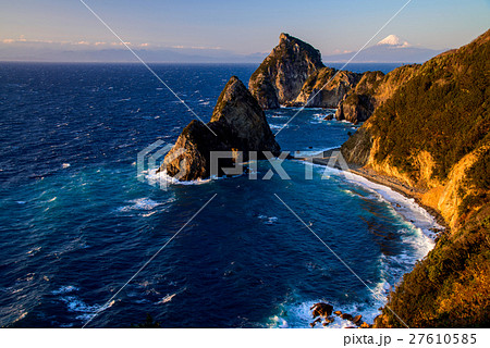 西伊豆千貫門と富士山 27610585