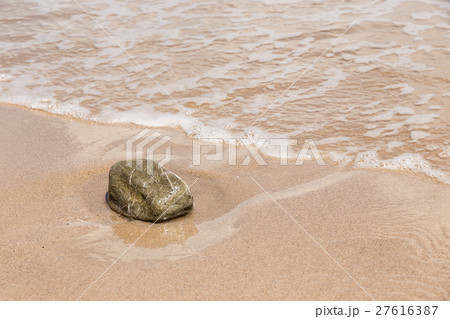 Small stone on sand beach 27616387