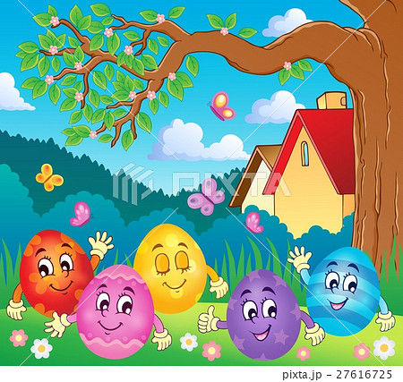 Happy Easter eggs theme image 4 27616725