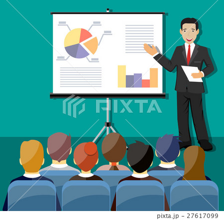Businessman making presentation 27617099
