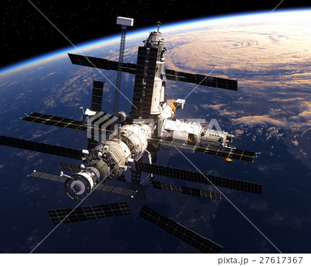 Space Station In Outer Space 27617367