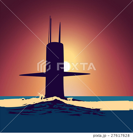 Military submarine silhouette 27617628
