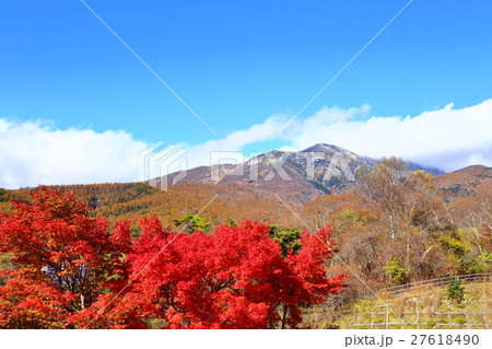 八ヶ岳と紅葉 27618490