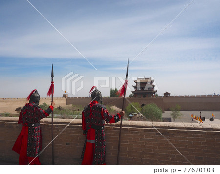 Defender in Jiayuguan gate,China Defender in Jiayuguan gate,China 27620103