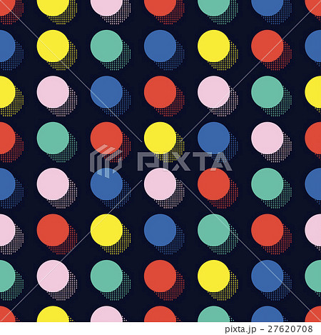 Retro memphis geometric line shapes seamless 27620708