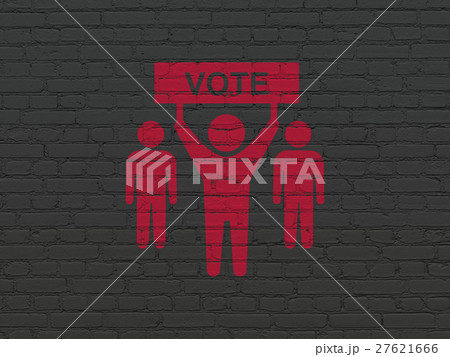 Politics concept: Election Campaign on wall 27621666