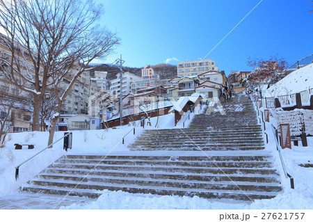 伊香保温泉石段街の冬景色(下段) 伊香保温泉石段街の冬景色(下段) 27621757