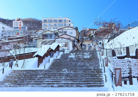 伊香保温泉石段街の冬景色（下段） 27621758