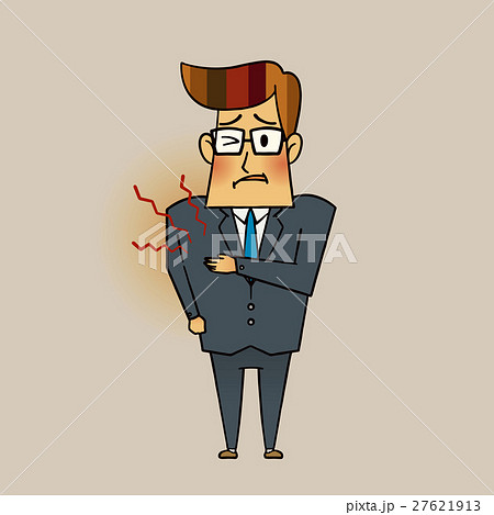 胸の痛み　ビジネスマン 27621913