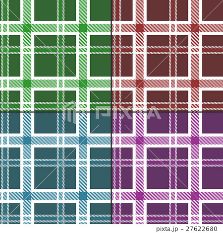 Seamless tartan pattern. Set 27622680