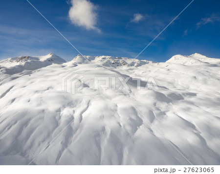 Winter mountains, snow valley in Italian Alps 27623065