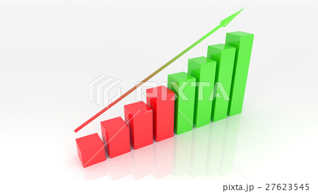 growth graph 3d illustration growth graph 3d illustration 27623545