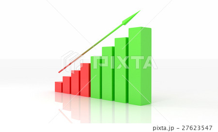 growth graph 3d illustration growth graph 3d illustration 27623547