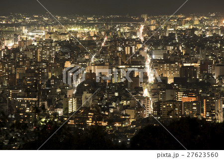 京都夜景 京都府京都市 の写真素材