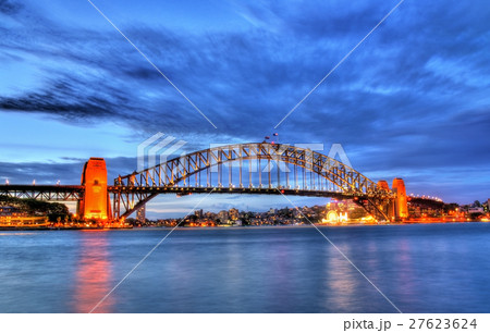 Sydney Harbour Bridge at sunset Sydney Harbour Bridge at sunset 27623624