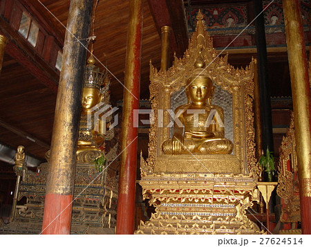 黄金の仏像（ガーペー僧院･インレー湖／ミャンマー） 27624514