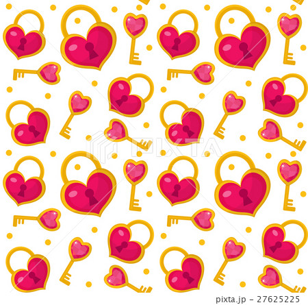 Cute seamless pattern Valentines day with heart Cute seamless pattern Valentines day with heart 27625225