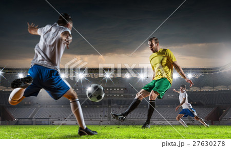 Hot moments of soccer match 27630278