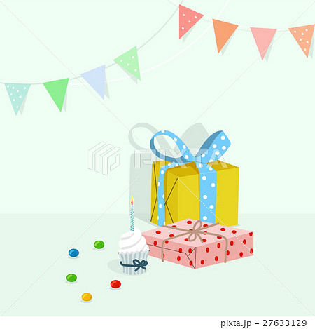 記念日 バースデープレゼント 誕生日プレゼントのイラスト素材