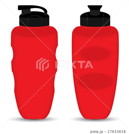 Red Thermos Mugs set of Front and Side view. Red Thermos Mugs set of Front and Side view. 27633658