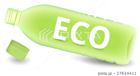 ペットボトル エコ 緑 アイコン のイラスト素材