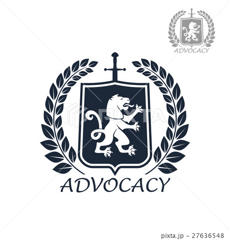 Advocacy vector isolated icon or emblem 27636548