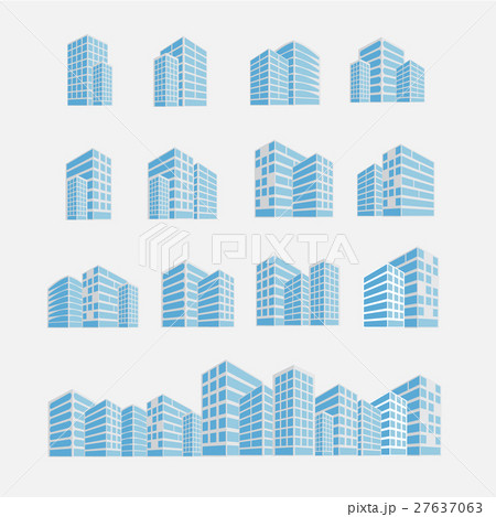 set of building icon vector illustration 27637063