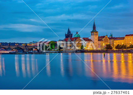 Prague city skyline, Prague, Czech Republic Prague city skyline, Prague, Czech Republic 27637401