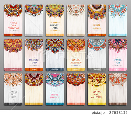 Business card collection. Vector background Business card collection. Vector background 27638135