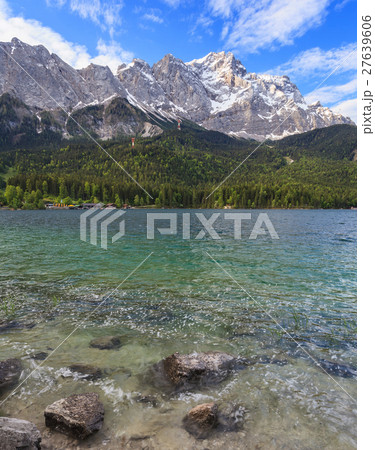 Eibsee lake and Zugspitze top of Germany 27639606