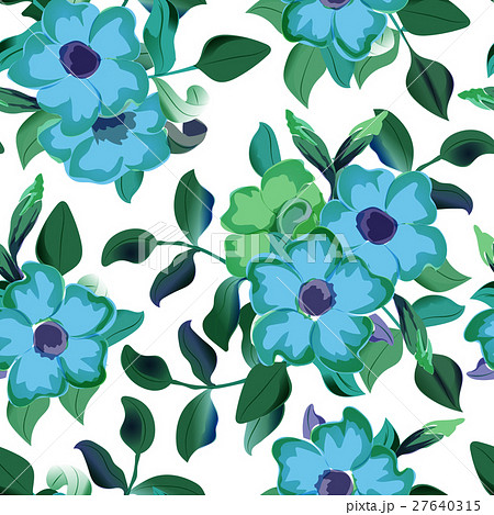 Vector seamless pattern displaying bold flowers Vector seamless pattern displaying bold flowers 27640315