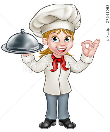 Woman Chef Cartoon Character Mascot Woman Chef Cartoon Character Mascot 27641062