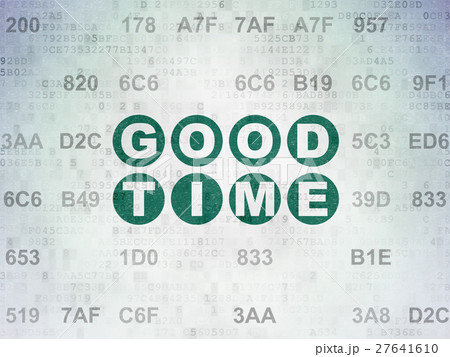 Timeline concept: Good Time on Digital Data Paper 27641610