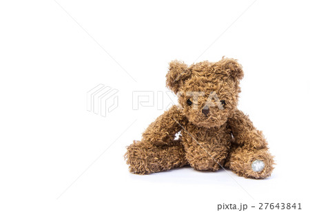 brown teddy bear isolated on white background brown teddy bear isolated on white background 27643841