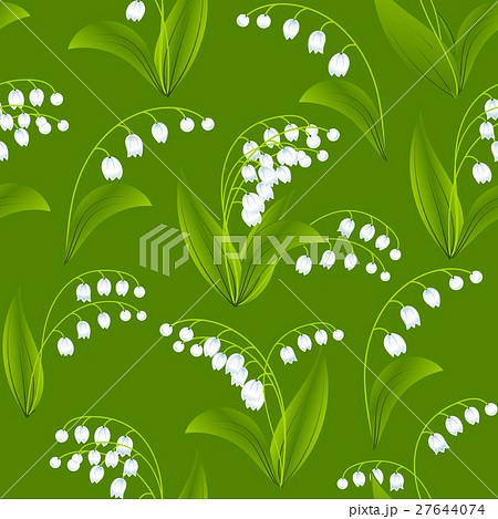 Seamless spring pattern with lilies of the valley 27644074