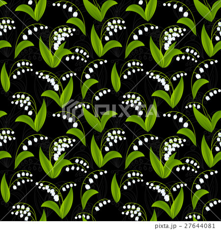Simplified image of spring flower. Lily of the 27644081