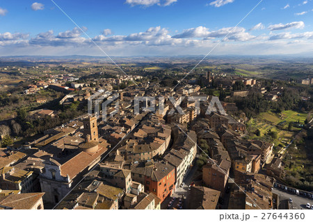 Aerial view of Siena - Tuscany Italy 27644360
