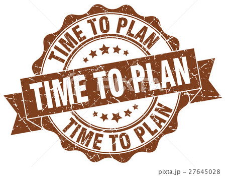 time to plan stamp. sign. seal 27645028