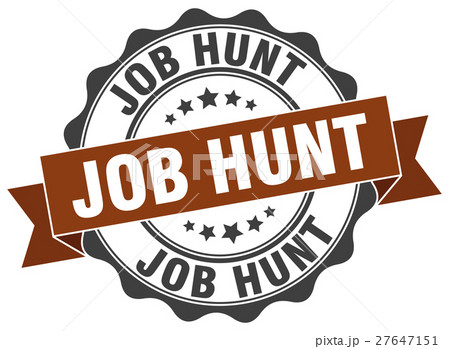 job hunt stamp. sign. seal 27647151