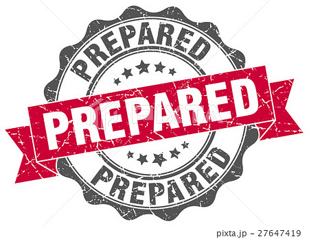 prepared stamp. sign. seal 27647419