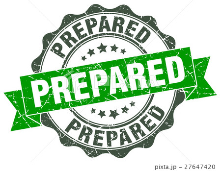 prepared stamp. sign. seal 27647420