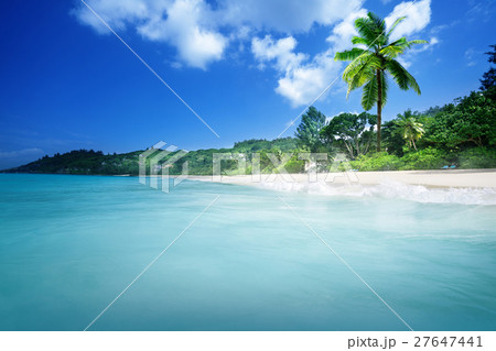 beach on Mahe island, Seychelles beach on Mahe island, Seychelles 27647441