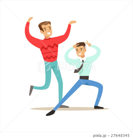 Happy Best Friends Dancing In Night Club Party Happy Best Friends Dancing In Night Club Party 27648345