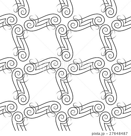 Seamless pattern of elegant flourishes 27648487