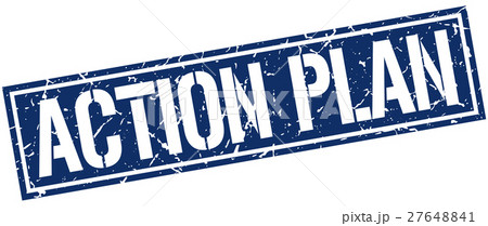 action plan square grunge stamp 27648841