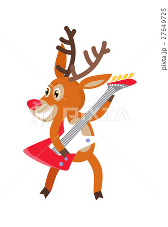 Deer Rock Musician Cartoon Vector Cartoon Deer Rock Musician Cartoon Vector Cartoon 27649725