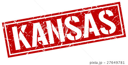 Kansas red square stamp 27649781