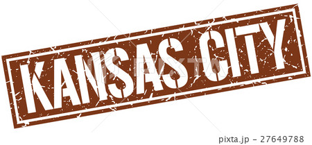 Kansas City brown square stamp 27649788